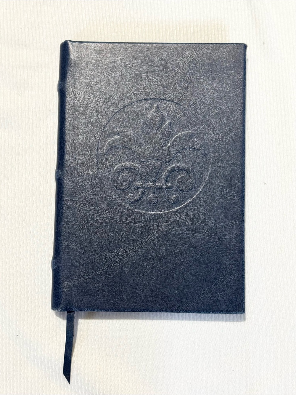 Navy Leather Bound Journal Notebook